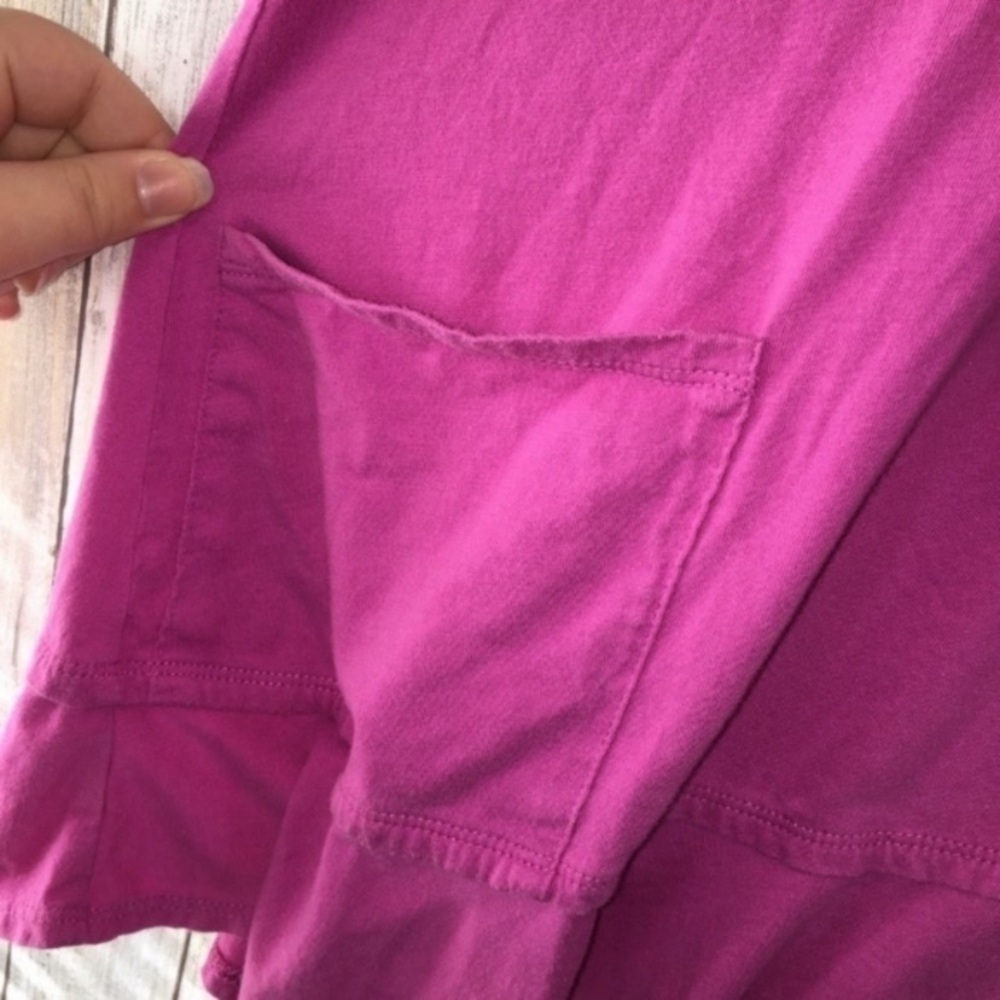 LOGO Pink Ruffle Bottom Tunic With Pocket - Picture 4 of 4